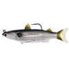 LiveTarget Lures Mullet Twitchbait Saltwater, 5 1/2", 9/0 Hook, Medium/Slow Sinking, Silver/Black