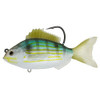 LiveTarget Lures Pinfish Rattlebait Saltwater, 4", 7/0, Medium/Slow Sinking, Silver/Green