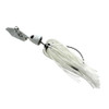 Z-man ChatterBait Freedom Lures 1/2 oz Weight, 5/0 VMC X Long Wide Gap Hook, White/Silver Blade, Per 1