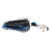 Z-man ChatterBait Freedom Lures 1/2 oz Weight, 5/0 VMC X Long Wide Gap Hook, Black/Blue/Black Blade, Per 1