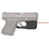Crimson Trace Laserguard Pro Glock Gen 3 and 4, 26/27/29/30/33/36/39, Red Laser, Clam Package
