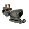 Trijicon ACOG 4x32mm Dual Illuminated Scope Red Chevron .223 Ballistic Ret, 3.25 MOA RMR Type 2 Sight, TA51 Mount, CK ODG