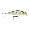 Rapala Ultra Light Minnow Lure Size 06, 2 1/2" Length, 2'-3' Depth, 2 Number 8 Treble Hooks, Yellow Perc, Per 1
