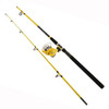 Okuma Fin-Chaser Spinning Combo 40 Reel Size, 1BB Bearings, 76 Length 2pc, 1/4-3/4 oz Lure Rate, Ambidextrous