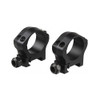 Warne Scope Mounts Mountain Tech Picatinny Style Rings 34mm, Low Height, Matte Black