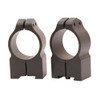 Warne Scope Mounts Permanent Attachable Ring Mounts 1", High Height, Tikka  T3,  Whitetail Hunter,  595, and  695, Matte Black
