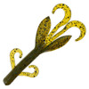 Strike King Lures KVD Perfect Plastics Game Hawg 4" Length, Green Pumpkin Sapphire, Package of 8