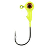 Strike King Lures Mr. Crappie Jig Head with Lazer Sharp Eagle Claw Hook Freshwater, 1/16 oz, #2 Hook, Chartreuse, Package of 8