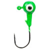 Strike King Lures Mr. Crappie Jig Head with Lazer Sharp Eagle Claw Hook Freshwater, 1/8 oz, #2 Hook, Limetreuse, Package of 8