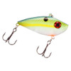 Strike King Lures Red Eyed Shad 1/4 oz Hard Lipless Crankbait Lure 2" Length. Variable Depth, Two Number 6 Treble Hook, Chartreuse Sexy Shad, Per 1