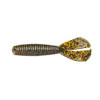 Strike King Lures Rage Twin Tail Baby Menace Soft Lure 3" Body Length, Green Pumpkin Purple/Gold, Per 9