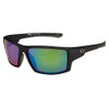 Strike King Lures S11 Optics Sunglasses Pickwick Style, Matte Black Frame, Multi Layer Green Mirror Amber Base Lens