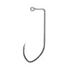 Eagle Claw Pro-V 90° Non Offset Jig Hook Size 1, Platinum Black, Package of 100