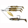 LiveTarget Lures Baitball Spinner Rig Freshwater, Small, 1-15 Depth, 3/8 oz Weight, Dark Amber Gold, Per 1