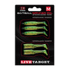 LiveTarget Lures BaitBall Spinner Rig Medium. 3/8 oz, Color: Pink Lime Chartreuse/Gold, Package of 1