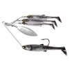 LiveTarget Lures Baitball Spinner Rig Freshwater, Large, 3/4 oz Weight, 1-15 Depth, Smoke/Silver, Per 1