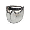 Pyramex Safety Products Capstone Dual Lens Goggle and Shield, Clear Anti-Fog Dual Lens with Clear Shield