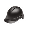 Pyramex Safety Products Ridgeline Cap Style Hard Hat 4 Point Ratchet, Black Graphite