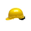 Pyramex Safety Products Ridgeline Cap Style Vented Hard Hat 4 Point Ratchet, Yellow