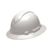 Pyramex Safety Products Ridgeline Full Brim Hard Hat 4 Point Ratchet, White