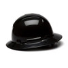 Pyramex Safety Products Ridgeline Full Brim Hard Hat 4 Point Ratchet, Black