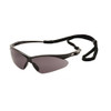Pyramex Safety Products PMXTREME Safety Glasses, Gray Anti-Fog Lens with Black Frame and Cord