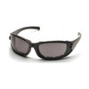 Pyramex Safety Products PMXTREME Safety Glasses Gray Polarized Anti-Fog Lens with Glossy Black Frame/Strap