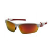 Pyramex Safety Products Venture Gear Safety Glasses Tensaw, Red Mirror Polarized Lens with White and Red Frame