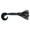 Berkley Bearded Single Tail Grub Soft Bait 3 1/2" Length, Black/Blue Flake, Per 6