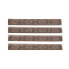 Ergo Keymod 7 Slot Wedgelok Rail Covers American Flag, Dark Earth, Package of 4