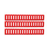 Ergo 18 Slot Ladder Low Pro Rail Covers Red, Package of 4