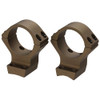 Browning X-Bolt Scope Rings 1" Intermediate, Burnt Bronze Cerakote