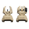 Mako Group Folding Back-Up Sight Set (Front and Rear) Flat Dark Earth