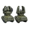 Mako Group Folding Back Up Sight Set, Olive Drab Green