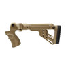 Mako Group Tactical Folding Buttstock with Cheek Riser Mossberg 500/590, Flat Dark Earth