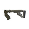 Mako Group Tactical Folding Buttstock with Cheek Riser Remington 870, Olive Drab Green