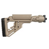 Mako Group Tactical Folding Buttstock with Cheek Riser, VZ.58, Polymer Lock, Flat Dark Earth