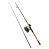 Daiwa Crossfire Spinning Combo 20 Reel Size, 4 Bearings, 6 Length, 2 Piece Medium/Light Power, Ambidextrous
