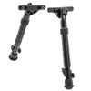 Leapers Inc. Recon Flex Bi-Pod Keymod, Center Height 8" to 11.80", Matte Black