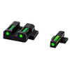 HIVIZ Sight Systems Litewave H3 Tritium/Litepipe Smith & Wesson M&P, Compact and Full Sight Set