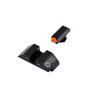 Night Fision Perfect Dot Night Sight Set, Glock 17/17L/19/22-28/31-35/37-39 Orange Front, Square Black Rear, with Green Tritium