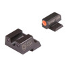 Night Fision Perfect Dot Night Sight Set, Canik TP9SFx and TP9SFL Front, U Rear, Orange Front with Green Tritium, Black Rear with Green Tritium
