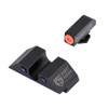 Night Fision Perfect Dot Night Sight Set, Glock 17/17L/19/22-28/31-35/37-39 Orange Front, U Black Rear, with Green Tritium