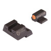Night Fision Perfect Dot Night Sight Set, Canik TP9SF Elite, TP9SF, and TP9SA Front, U Rear, Orange Front with Green Tritium, Black Rear with Green Tritium