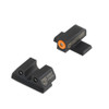 Night Fision Perfect Dot Night Sight Set, Sig Sauer 9mm & .357 P-Series Pistols with #8 Front, Square Rear, Orange Front with Grn Tritium, Black Rear with Grn Tritium