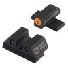 Night Fision Perfect Dot Night Sight Set, Sig Sauer 9mm & .357 P-Series Pistols with #8 Front, U Rear, Orange Front with Green Tritium, Black Rear with Green Tritium