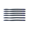 Z-man Mag Fattyz Lures 7 1/4" Length, Black/Blue Laminate, Package of 6