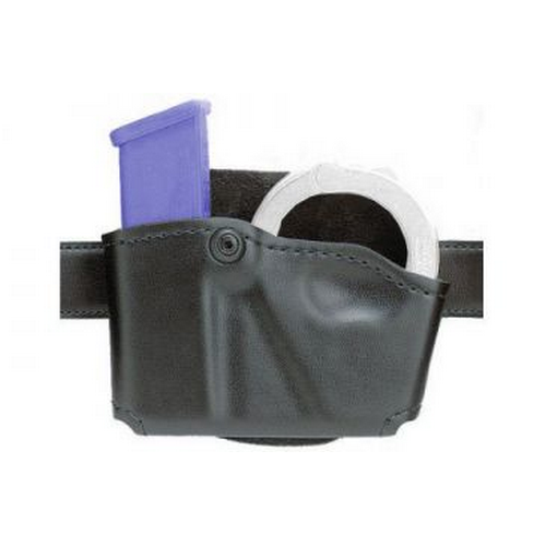 Safariland 573 Open Top Paddle Magazine Pouch With Handcuff Case - Fits Glock 20/21, HK, Para-Ordnance, Right-Hand, Black - View #5
