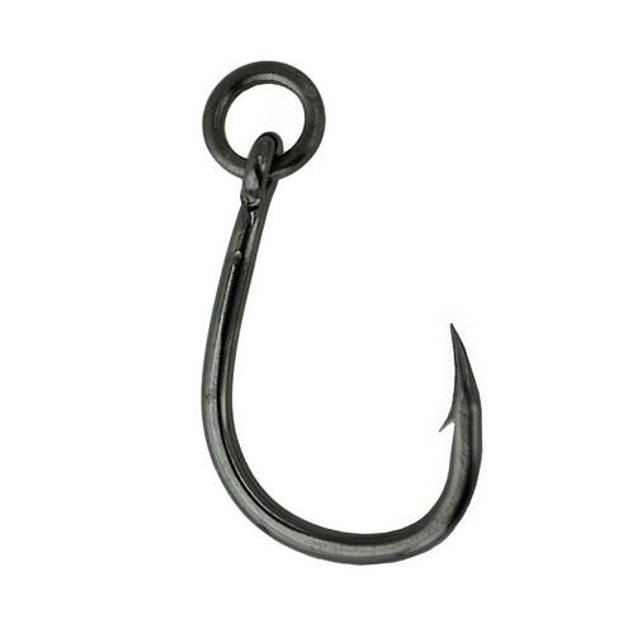 Gamakatsu Live Bait Hook, Heavy Duty with Solid Ring Size 3/0, NS Black,  Per 5, 00413R