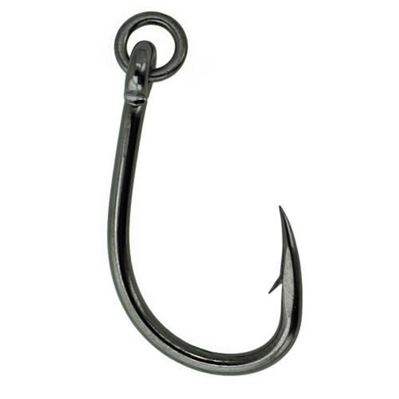 Gamakatsu Live Bait Hook with Solid Ring Size 2/0, NS Black, Per 5